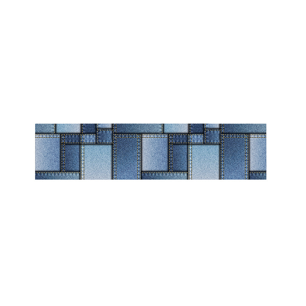 Patchwork Denim Jeans Pattern Print Bed Runner