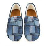 Patchwork Denim Jeans Pattern Print Casual Shoes