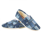 Patchwork Denim Jeans Pattern Print Casual Shoes