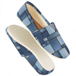 Patchwork Denim Jeans Pattern Print Casual Shoes