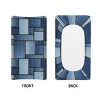 Patchwork Denim Jeans Pattern Print Changing Pad Cover