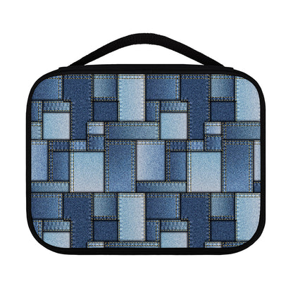 Patchwork Denim Jeans Pattern Print Classic Bible Case