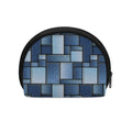Patchwork Denim Jeans Pattern Print Coin Purse