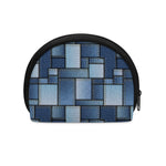 Patchwork Denim Jeans Pattern Print Coin Purse