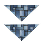 Patchwork Denim Jeans Pattern Print Dog Bandana