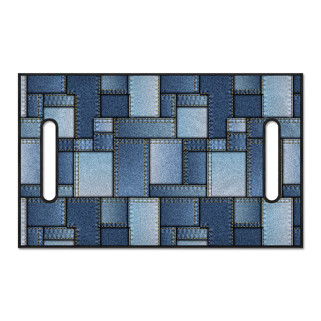 Patchwork Denim Jeans Pattern Print Golf Cart Seat Cover
