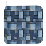 Patchwork Denim Jeans Pattern Print Hand Towel