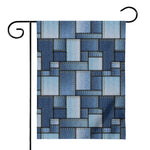 Patchwork Denim Jeans Pattern Print House Flag