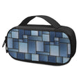 Patchwork Denim Jeans Pattern Print Portable Cooler Travel Case