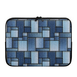 Patchwork Denim Jeans Pattern Print Laptop Sleeve