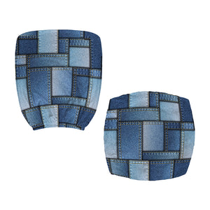 Patchwork Denim Jeans Pattern Print Office Chair Cover