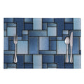 Patchwork Denim Jeans Pattern Print Placemat