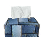 Patchwork Denim Jeans Pattern Print Rectangle Tissue Box Cover