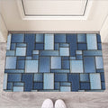 Patchwork Denim Jeans Pattern Print Rubber Doormat
