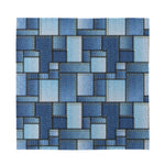 Patchwork Denim Jeans Pattern Print Silk Bandana