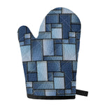 Patchwork Denim Jeans Pattern Print Single Oven Mitt