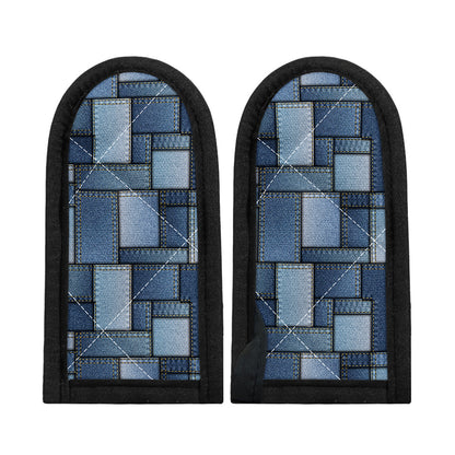 Patchwork Denim Jeans Pattern Print Skillet Handle Cover