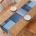 Patchwork Denim Jeans Pattern Print Table Runner