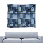 Patchwork Denim Jeans Pattern Print Tapestry