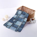 Patchwork Denim Jeans Pattern Print Towel