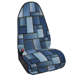 Patchwork Denim Jeans Pattern Print Waterproof Car Seat Cover