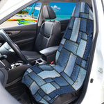 Patchwork Denim Jeans Pattern Print Waterproof Car Seat Cover