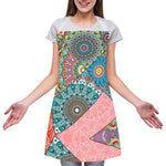 Patchwork Mandala Bohemian Pattern Print Adjustable Apron