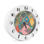 Patchwork Mandala Bohemian Pattern Print Alarm Clock