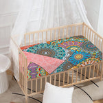Patchwork Mandala Bohemian Pattern Print Baby Crib Sheet