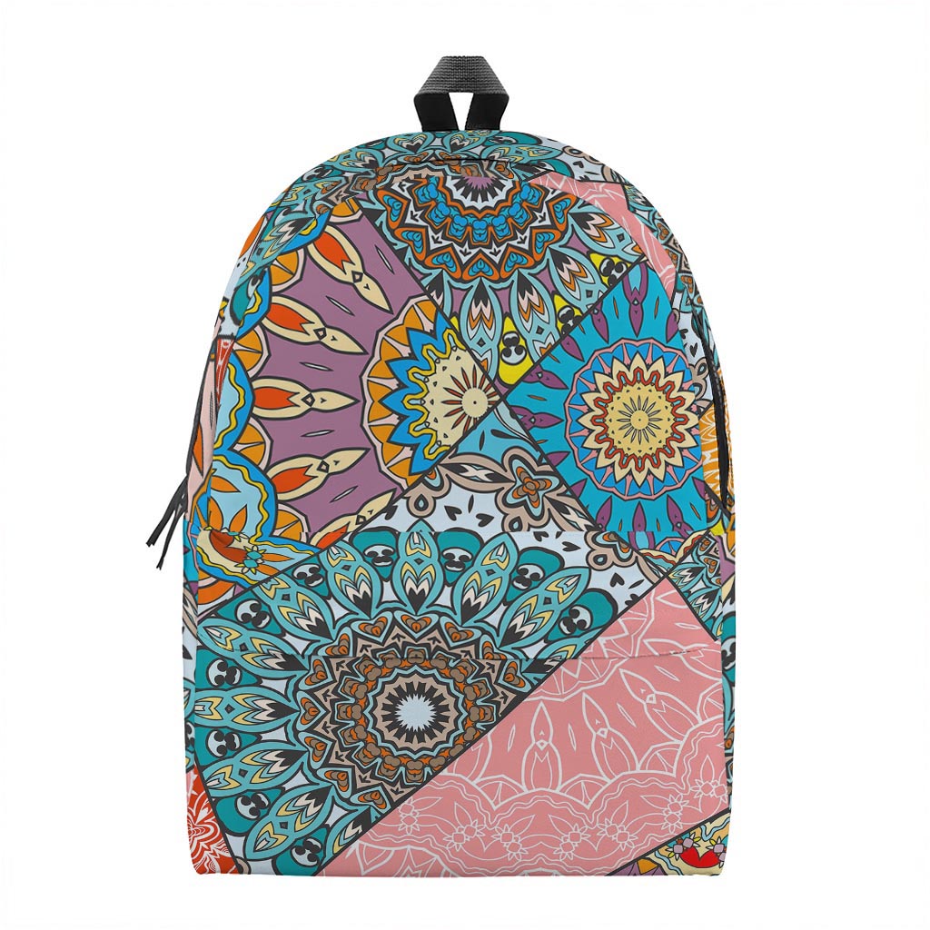 Patchwork Mandala Bohemian Pattern Print Backpack