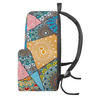 Patchwork Mandala Bohemian Pattern Print Backpack