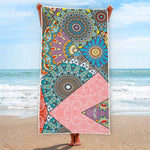 Patchwork Mandala Bohemian Pattern Print Beach Towel
