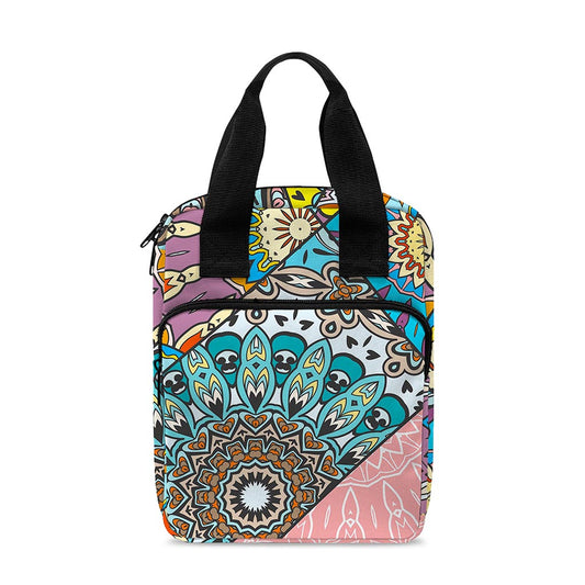 Patchwork Mandala Bohemian Pattern Print Bible Tote Bag