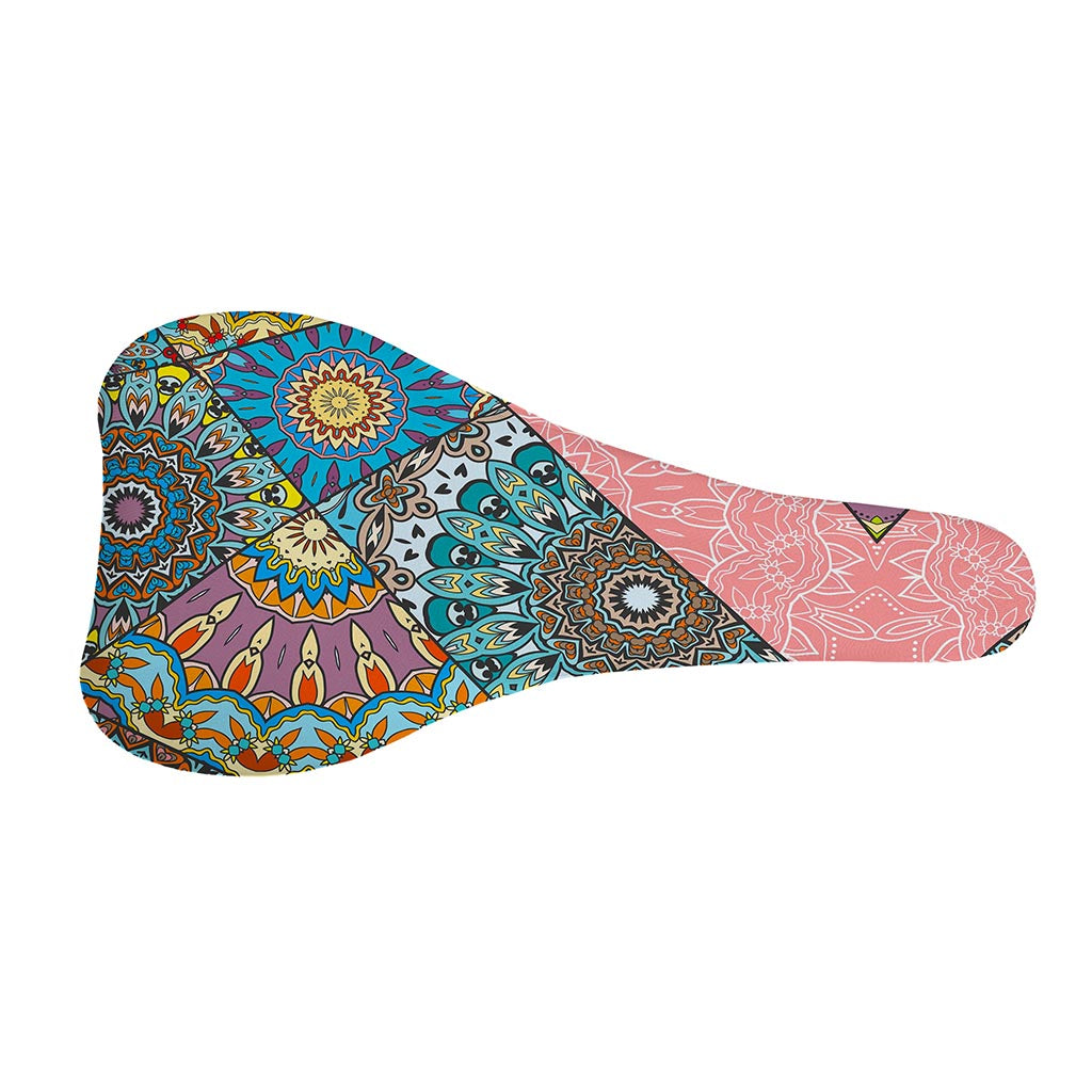 Patchwork Mandala Bohemian Pattern Print Bicycle Seat Cover