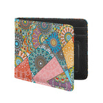 Patchwork Mandala Bohemian Pattern Print Bifold Wallet