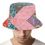 Patchwork Mandala Bohemian Pattern Print Bucket Hat