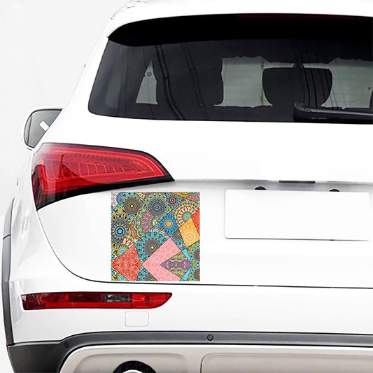 Patchwork Mandala Bohemian Pattern Print Car Sticker
