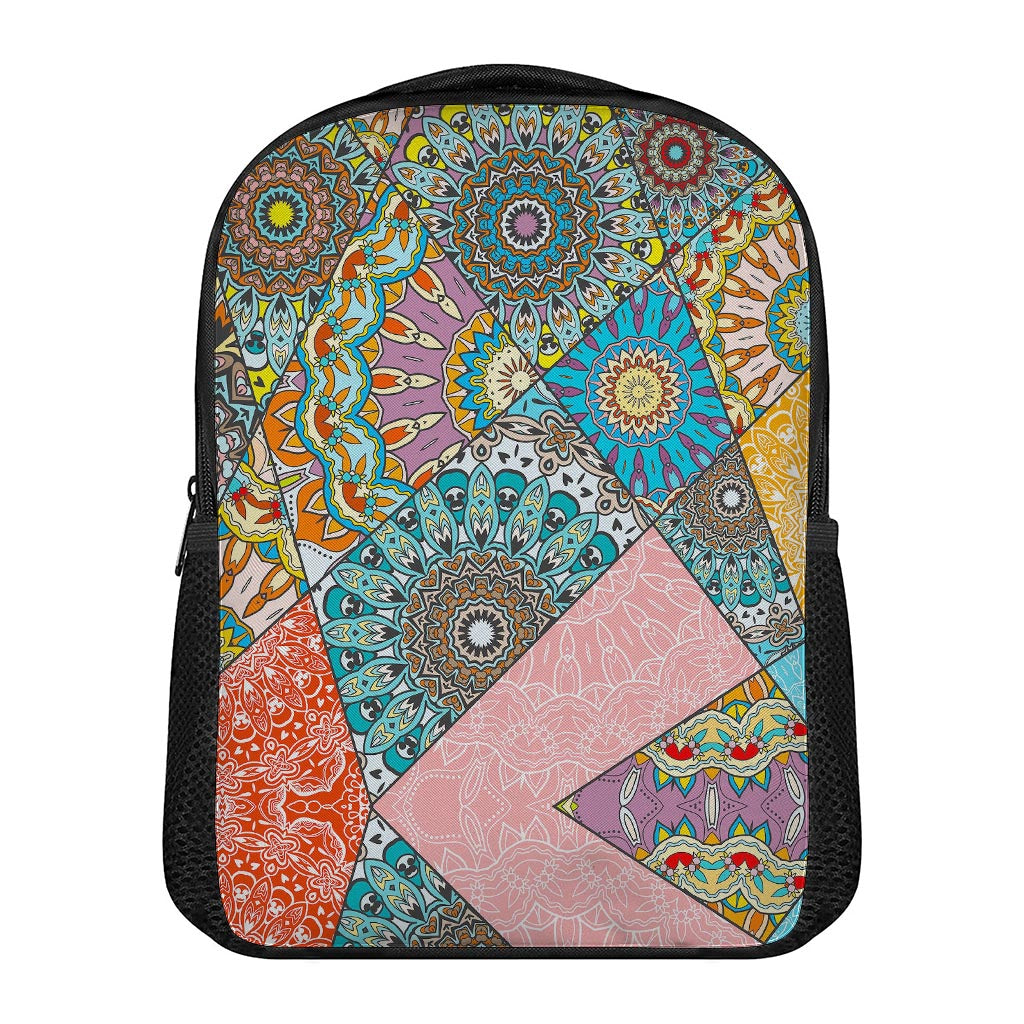 Patchwork Mandala Bohemian Pattern Print Casual Backpack