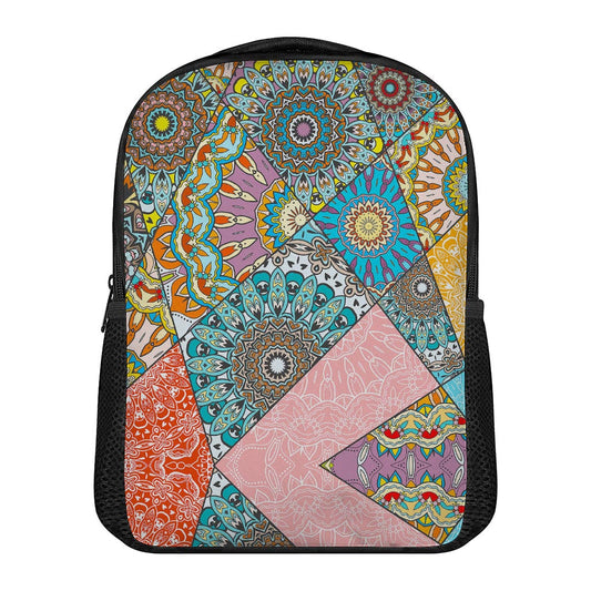 Patchwork Mandala Bohemian Pattern Print Casual Backpack