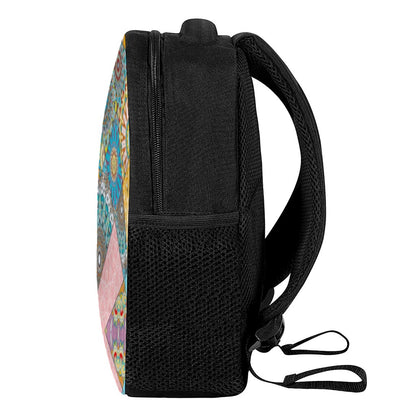 Patchwork Mandala Bohemian Pattern Print Casual Backpack