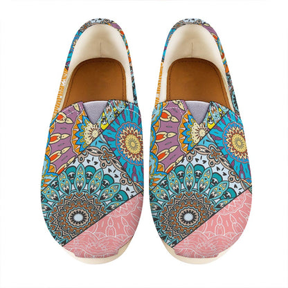 Patchwork Mandala Bohemian Pattern Print Casual Shoes