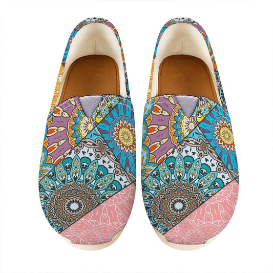 Patchwork Mandala Bohemian Pattern Print Casual Shoes