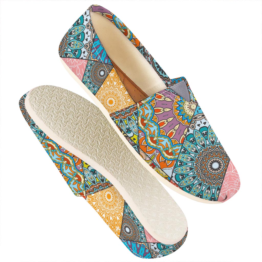 Patchwork Mandala Bohemian Pattern Print Casual Shoes
