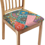 Patchwork Mandala Bohemian Pattern Print Chair Cushion Cover