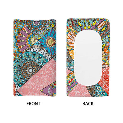 Patchwork Mandala Bohemian Pattern Print Changing Pad Cover