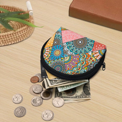 Patchwork Mandala Bohemian Pattern Print Coin Purse