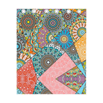Patchwork Mandala Bohemian Pattern Print Curtain