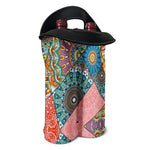 Patchwork Mandala Bohemian Pattern Print Double Neoprene Wine Tote