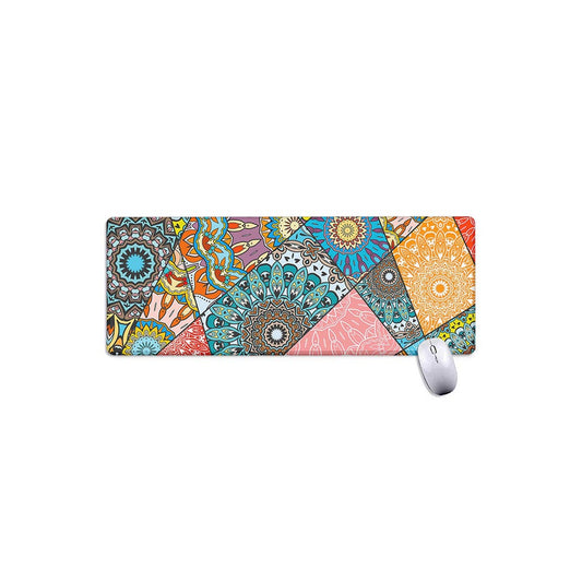 Patchwork Mandala Bohemian Pattern Print Extended Mouse Pad
