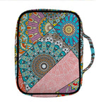 Patchwork Mandala Bohemian Pattern Print Front Pocket Bible Bag